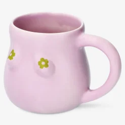 Flying Tiger Rosa mugg med bröst - 360 ml^ Midsommar|Muggar & Keramik