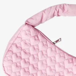 Flying Tiger Rosa väska med quiltade hjärtan^ Väskor & Ryggsäckar