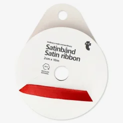 Flying Tiger Rött satinband - 10 m^ Förbrukningsmaterial För Presentförpackning