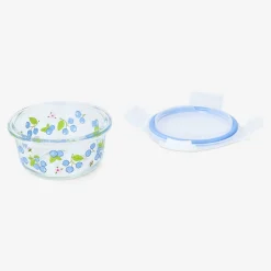 Flying Tiger Rund matlåda i glas med blåbärstryck - Liten^ Dekorationer För Utomhusbruk|Matlådor & Dricksflaskor