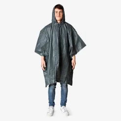 Flying Tiger Rutig regnponcho för vuxna^ Regnkläder