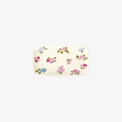 Flying Tiger Serveringsbricka med blomtryck - 22 cm^ Midsommar|Bordsserviser