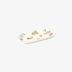 Flying Tiger Serveringsbricka med blomtryck - 22 cm^ Midsommar|Bordsserviser