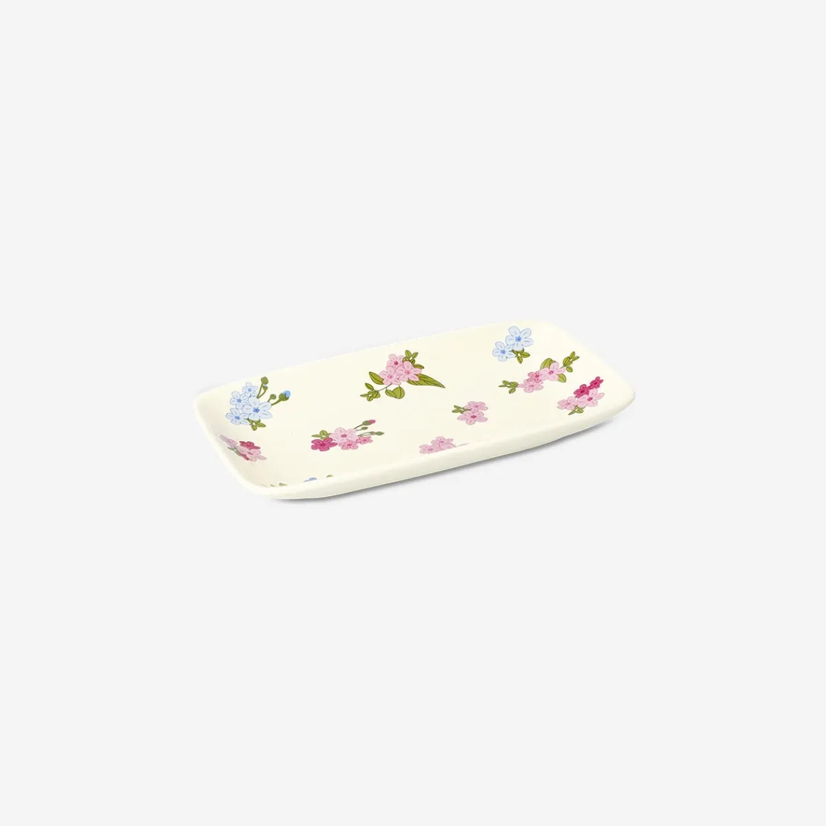 Flying Tiger Serveringsbricka med blomtryck - 22 cm^ Midsommar|Bordsserviser