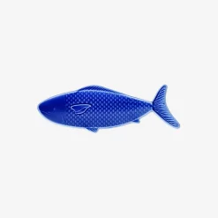 Flying Tiger Serveringstallrik med blå fisk - 26 cm^ Muggar & Keramik|Gåvor Till Inflyttningsfesten