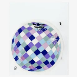 Flying Tiger Servetter formade som discobollar - 16 st^ Festdekorationer|Servetter