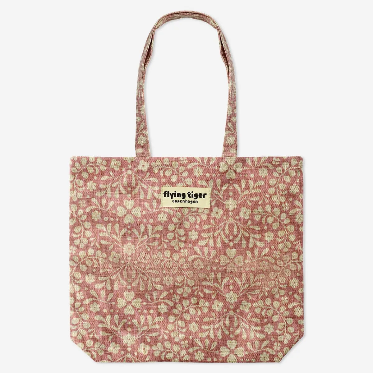 Flying Tiger Shopperbag tillverkad av naturmaterial^ Tygpåsar