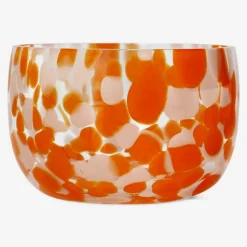 Flying Tiger Skål med orange prickar^ Midsommar|Bordsserviser