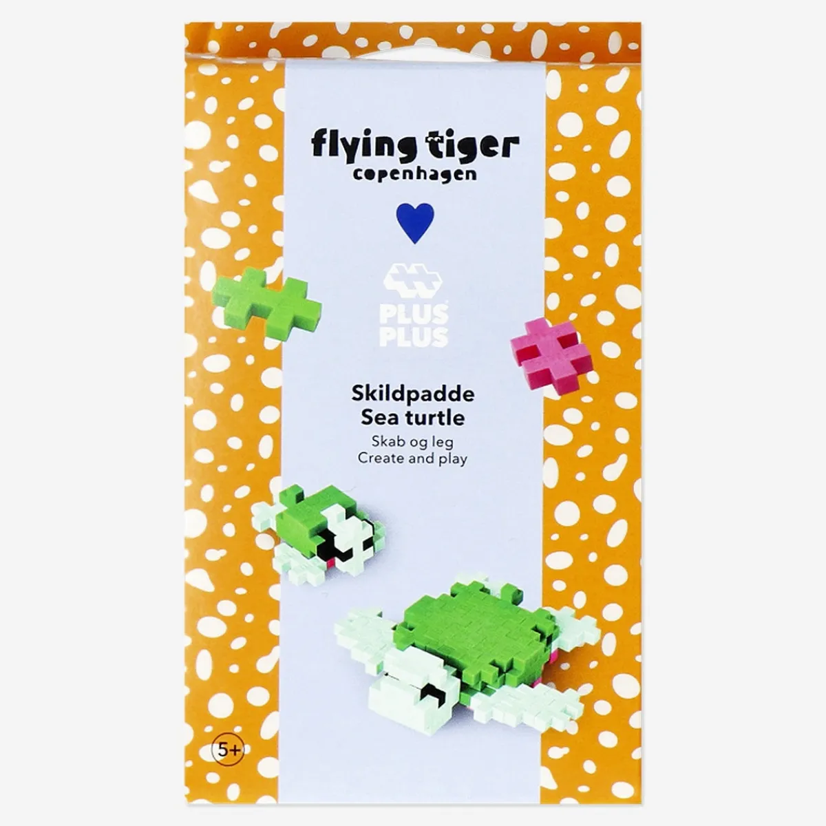 Flying Tiger Sköldpadda - Plus Plus x Copenhagen^ Dockor, Figurer & Små Leksaker|Byggleksaker & Pussel