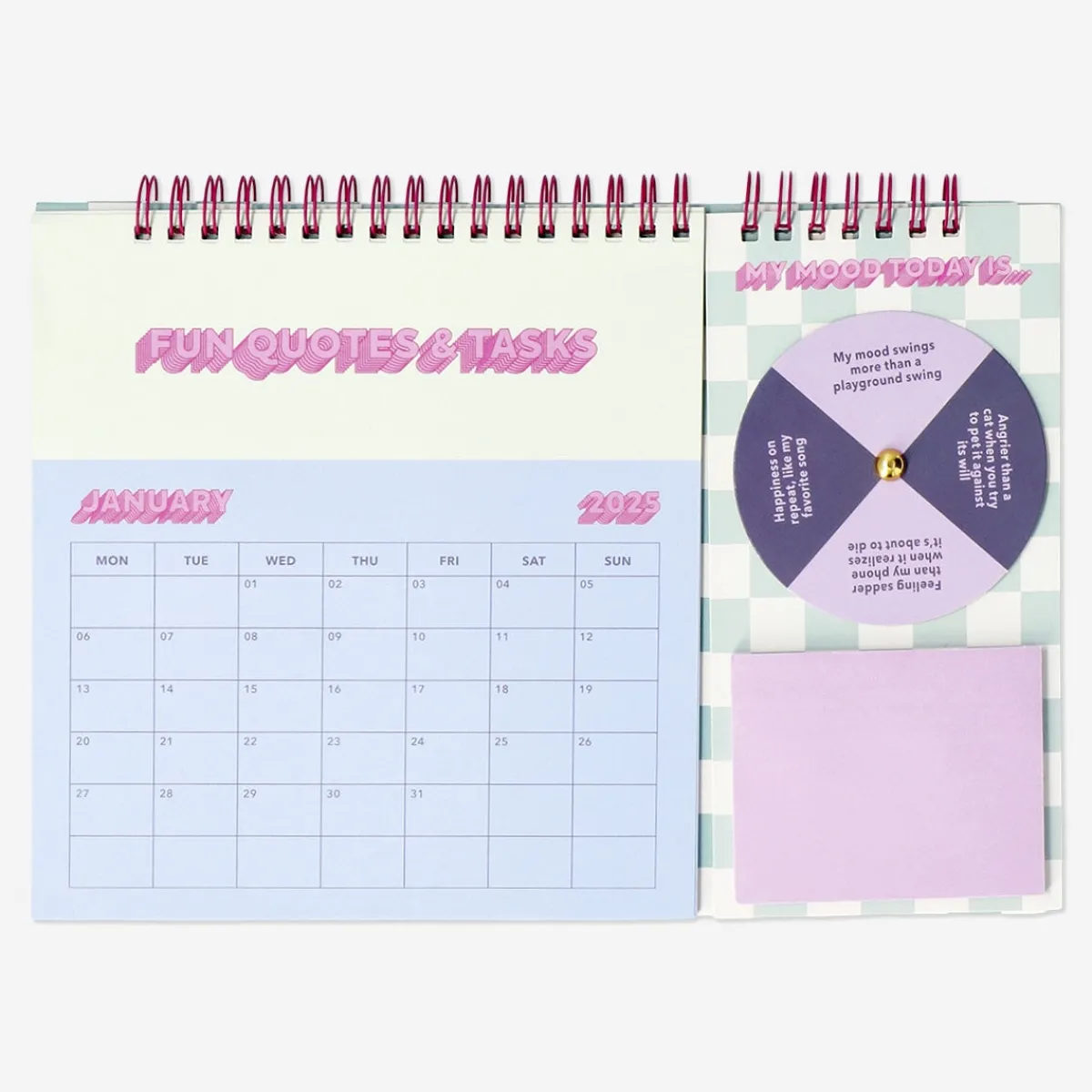 Flying Tiger Skrivbordskalender med månadsuppgifter - Engelska^ Kalendrar