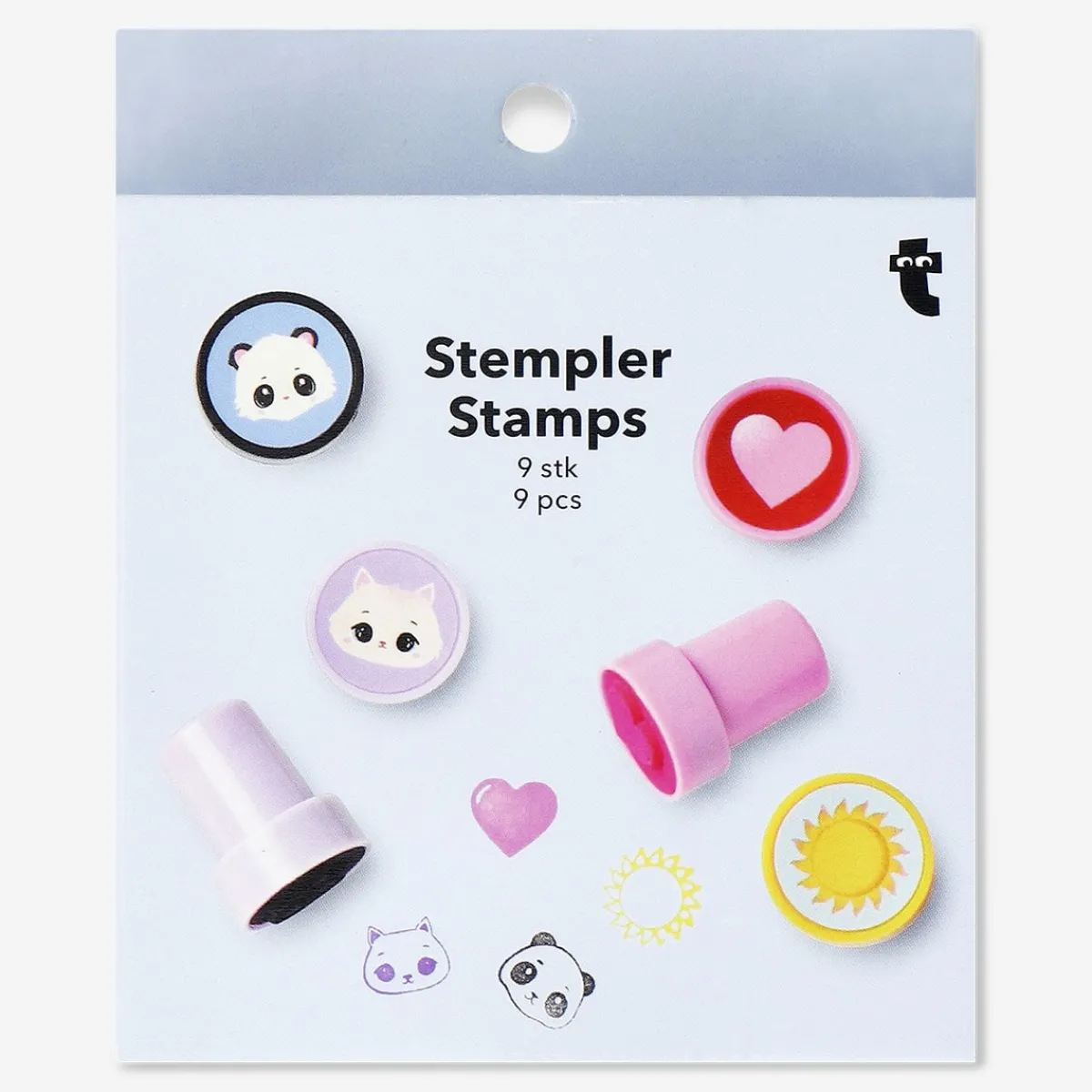 Flying Tiger Stämplar för barn - 9 st^ Andra Måla- & Teckna Artiklar|Övriga Pyssel- & Diy Produkter