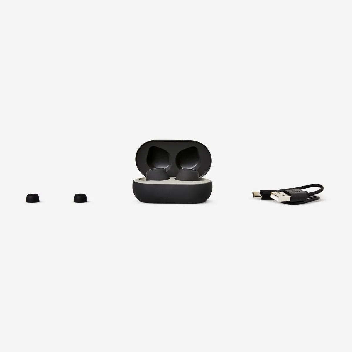 Flying Tiger Svarta trådlösa in-ear-hörlurar^ Hörlurar & Batterier|Födelsedag