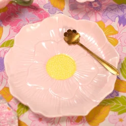 Flying Tiger Tallrik med rosa blommor^Kvinnor Midsommar|Bordsserviser