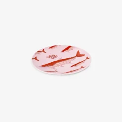 Flying Tiger Tallrik med tryck av rosa fisk - 16 cm^ Muggar & Keramik|Gåvor Till Värden