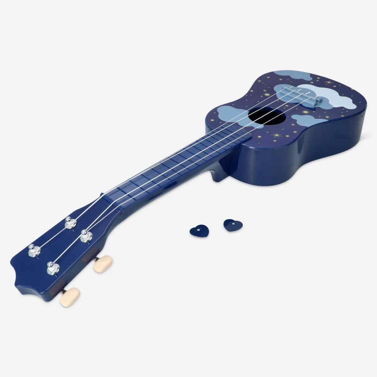 Flying Tiger Ukulele med moln-design^Barn Leksaker För Lärande|Pedagogiska Leksaker & Instrument