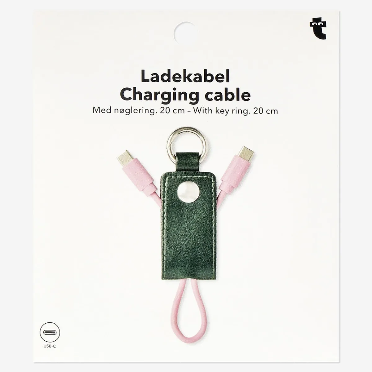 Flying Tiger USB C-laddningskabel med nyckelring^ Power Banks|Kablar