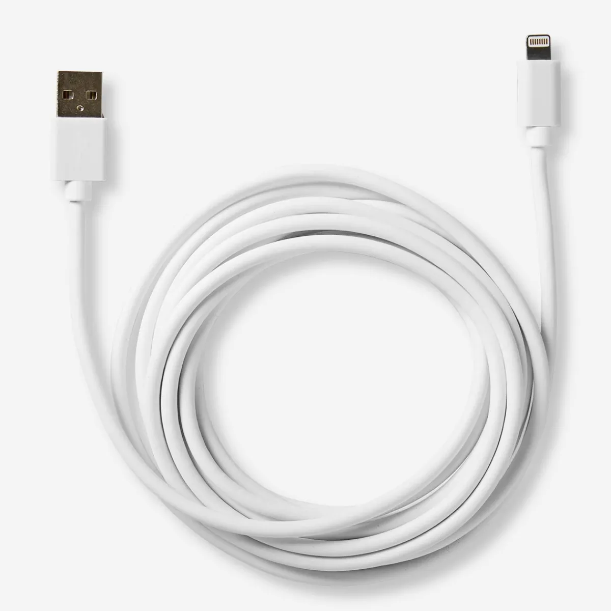 Flying Tiger Vit USB-laddningskabel - Passar Lightning^ Kablar